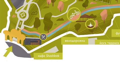 Eco park map illustration :: Behance