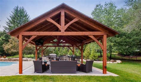 Timber Frame Pavilions Boston | Custom Timber Pavilions MA NH