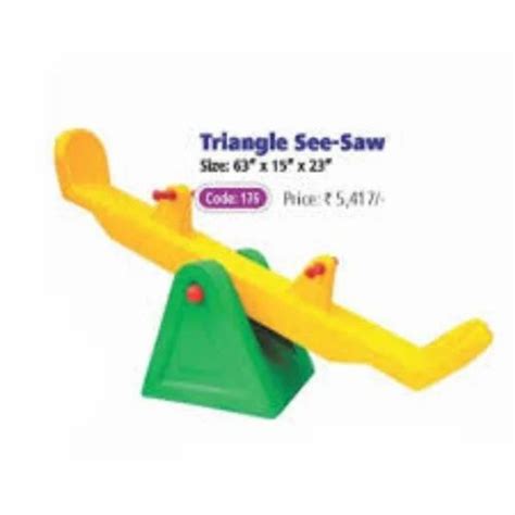 FRP 2 Seater Triangle See Saw, in Indoor at Rs 9830 in Pune | ID ...