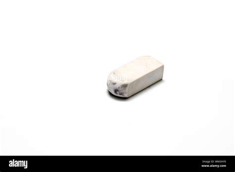 eraser on a white background Stock Photo - Alamy