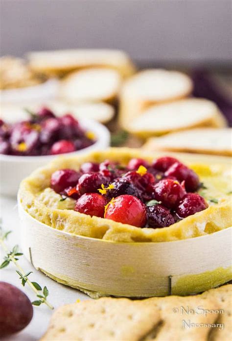 Baked Camembert with Cranberry & Orange Compote - No Spoon Necessary