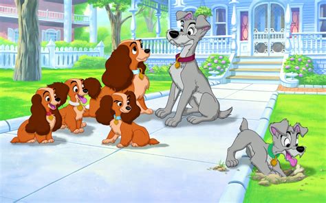 Lady, Tramp, Scamp and sisters - Scamp & Angel Wallpaper (24494913) - Fanpop