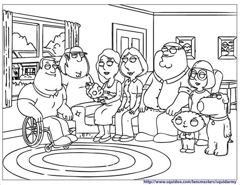 50+ Family Guy Characters Coloring Pages | Frauki Chererbse