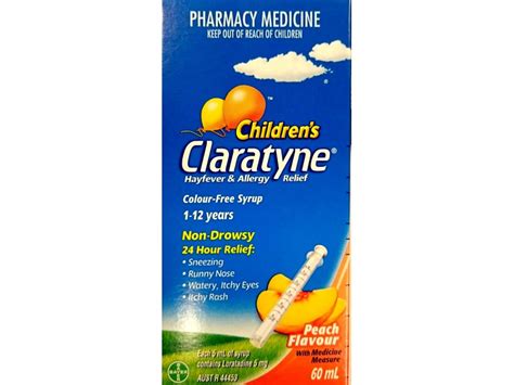 CLARATYNE SYRUP PEACH 60ML