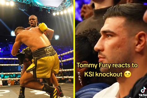 Ringside footage shows Tommy Fury's ice-cold reaction to KSI's ...