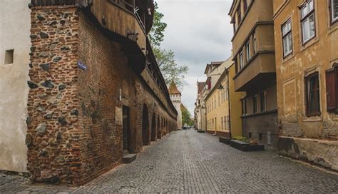 Premium Photo | A street in the old town of cesky krumlov