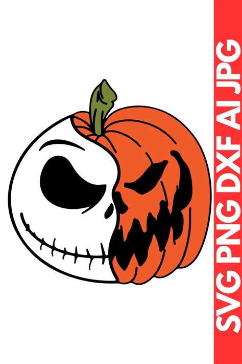 Disney Jack Skellington SVG, Halloween Jack Skellington SVG, Pumpkin ...