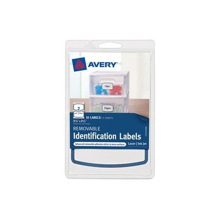 Avery 4x6 Removable Label 2-up, 10ct - Walmart.com