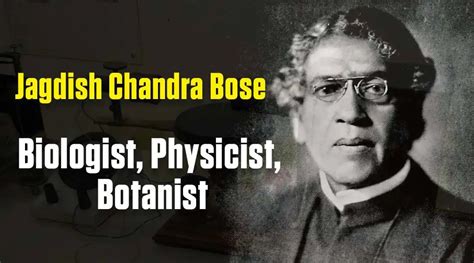 Jagdish Chandra Bose Founder of Plant Research and Radio Science ...