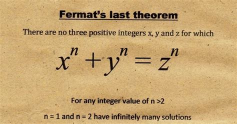 FERMAT'S LAST THEOREM