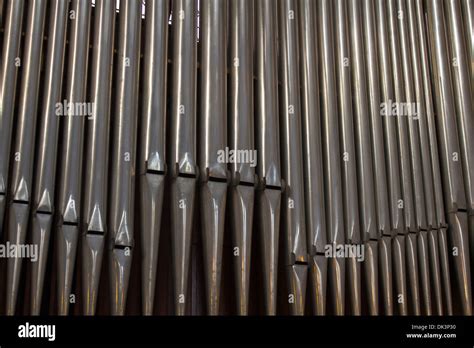 Cathedral Organ Pipes - A Pipe Organ in a 17th Century Church Stock ...