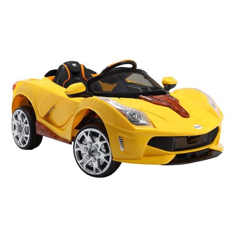 ZAAP Sports Car 12v Ride On Kids Electric Battery Toy Car Yellow - Walmart.com - Walmart.com