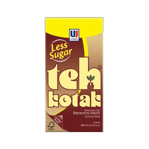 Ultrajaya Teh Kotak (Single) (Jasmin Tea Less Sugar) |Indonesian Market – Maya Asian Market