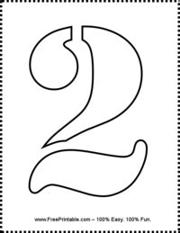 Number 2 Stencil Printable - prntbl.concejomunicipaldechinu.gov.co