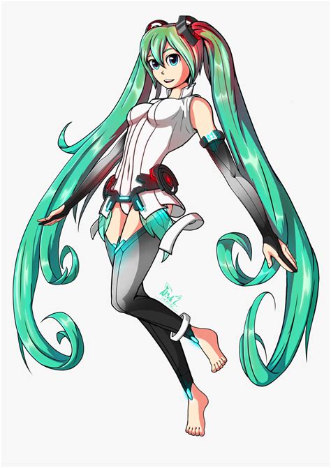 Hatsune Miku Append Design - Anime, HD Png Download , Transparent Png ...