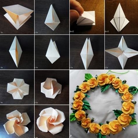 DIY : Origami Flowers Step by Step Tutorials - K4 Craft