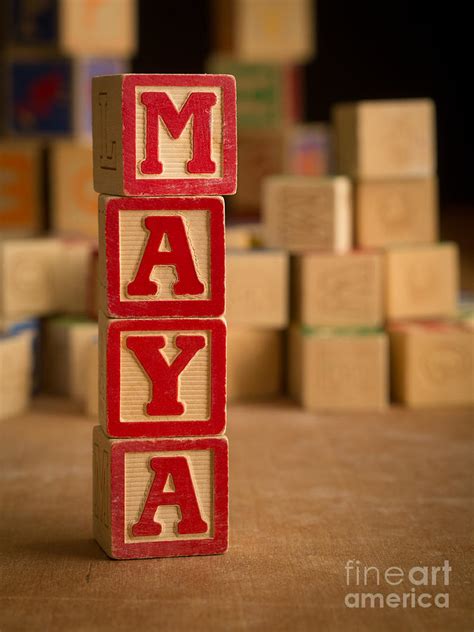 MAYA - Alphabet Blocks Photograph by Edward Fielding - Fine Art America