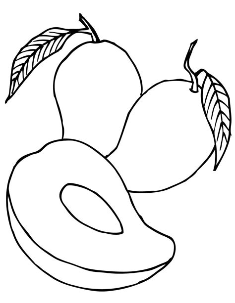 black and white fruit clipart - Google Search | Halaman mewarnai, Buku ...