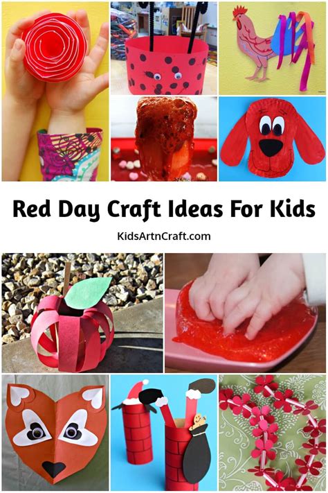 Red Day Craft Ideas For Kids - Kids Art & Craft