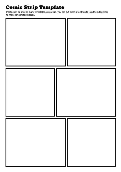 comic strip | Comic strip template, Comic strips, Blank comic strips template