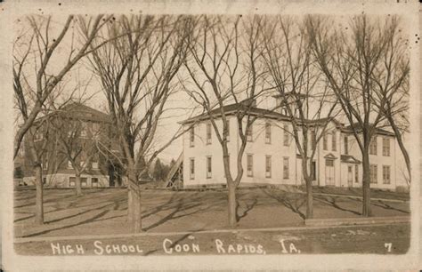 High School Coon Rapids, IA Postcard