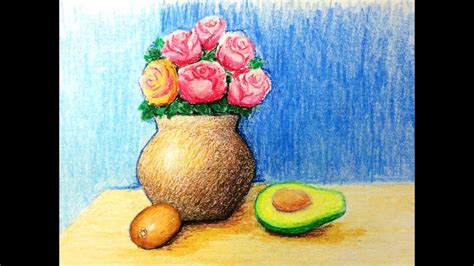 Vẽ tranh đề tài tĩnh vật màu -Lọ hoa và quả/Mĩ thuật lớp 6 ️ - YouTube