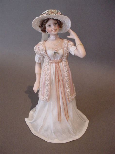 GERTIE A dollshouse lady doll in pink and cream (full leng… | Flickr