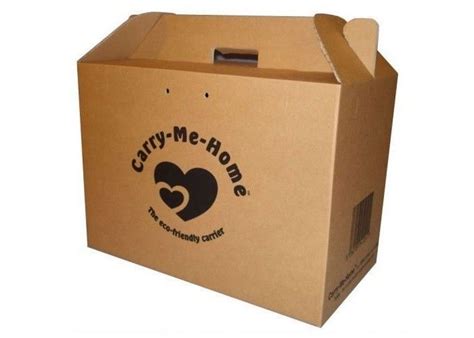 Bulk Cardboard Kraft Corrugated Boxes With Brown Handle Customized Size