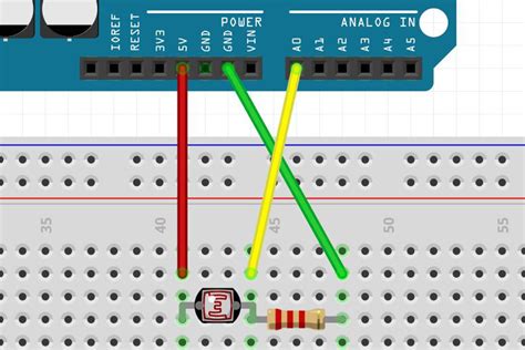 Pairing a Light Dependent Resistor with an Arduino - Circuit Basics