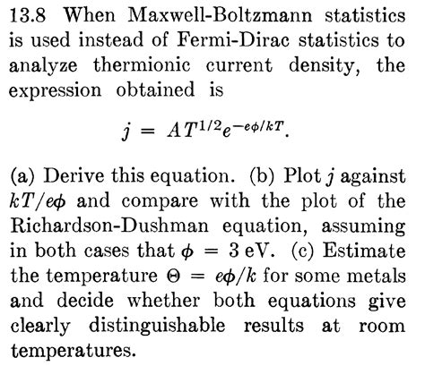 Solved 13.7 Plot the Richardson-Dushman equation for | Chegg.com