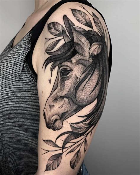 Unleashing the Beauty of an Abstract Horse Tattoo: Get Inked Today!