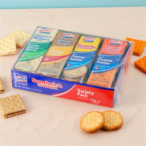 Lance Sandwich Crackers 8 Count Variety Pack