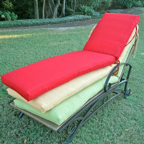 Blazing Needles Outdoor Patio Replacement Chaise Lounge Cushion-74 in ...