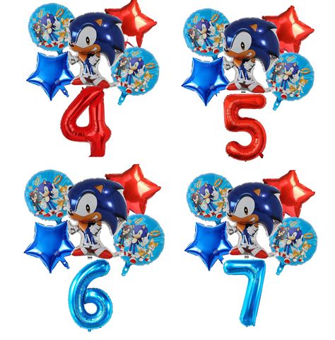 With this cute Sonic the Hedgehog Balloons Set to decorate your kid's party, this set balloon ...