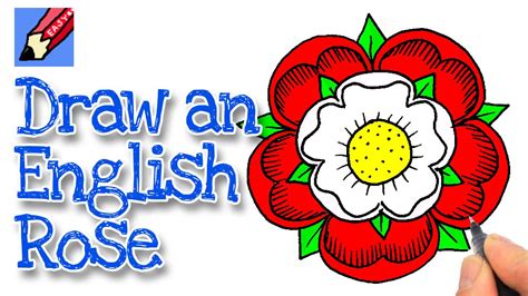 How to Draw An English Rose Real Easy - YouTube