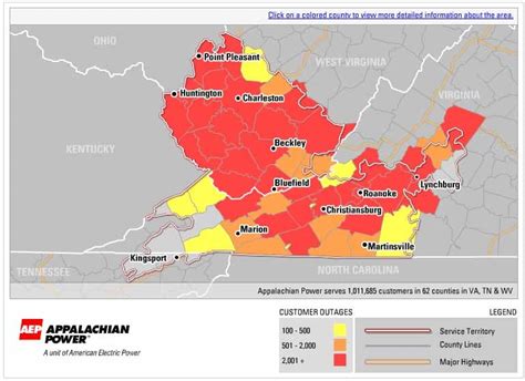 Appalachian Power Outage Map: A Comprehensive Guide - World Map Colored Continents