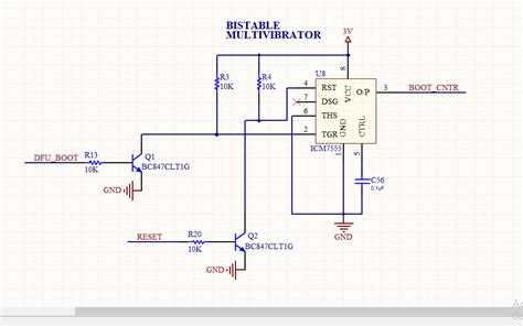 Bistable multivibrator using 555 timer | Circuit Digest