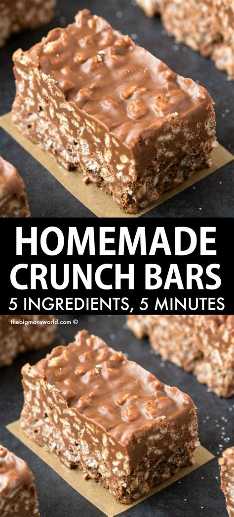 Homemade Crunch Bars (Award Winning Recipe!) | Recipe | Desserts ...