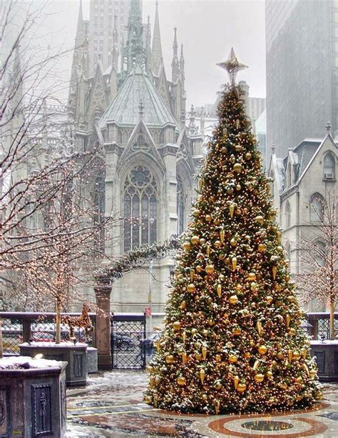 Christmas in Manhattan. St. Patrick's Cathedral. Nyc Christmas ...