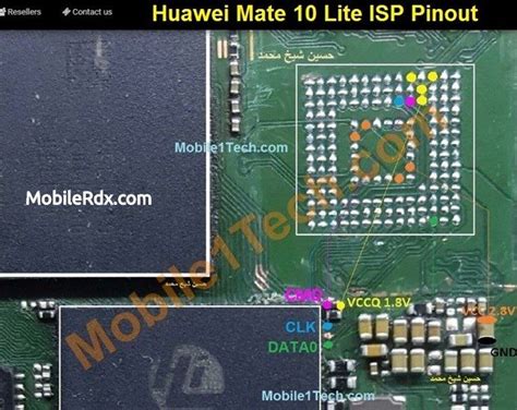 Huawei Mate 10 Lite ISP Pinout EMMC Pinout Dead Boot Repair Sony Led, Touch Screen Display ...