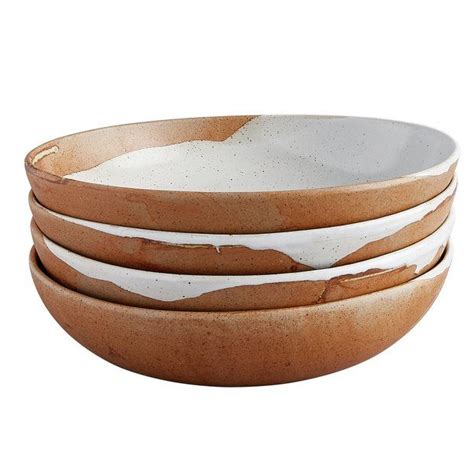 Buy Habitat Elzora Set Of 4 Pasta Bowls - White | Dinner sets | Habitat in 2021 | Pasta bowls ...