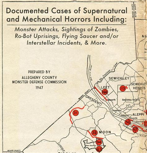 Map of Allegheny County - Alternate Histories