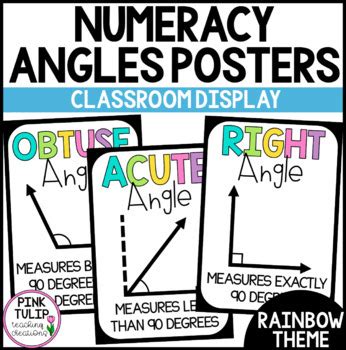 Math Angles Posters - Classroom Display by Pink Tulip Teaching Creations