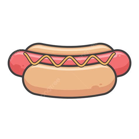 Sausage Dog Clipart Vector, Hot Dog With Sausage And Mayonnaise Vector Icon, Dog Icons, Hot ...