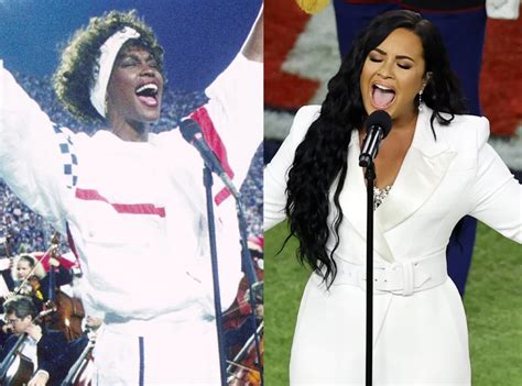 Did Demi Lovato's National Anthem Performance Top Whitney Houston's ...