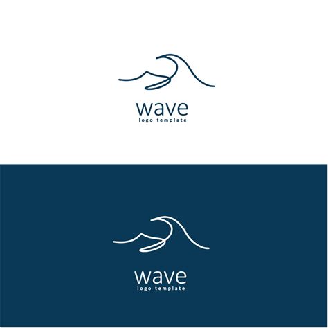 Wave beach vector illustration design logo 20618200 Vector Art at Vecteezy