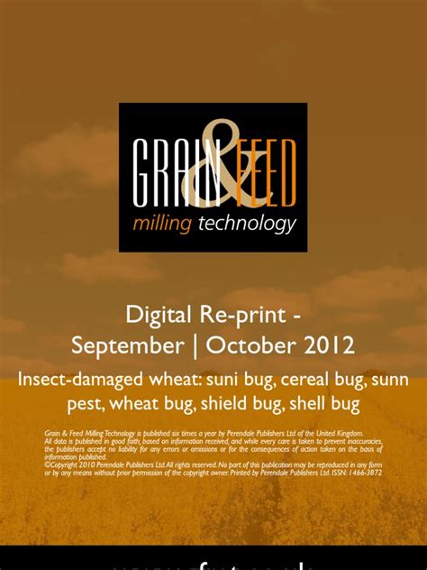 Insect-Damaged Wheat: Suni Bug, Cereal Bug, Sunn Pest, Wheat Bug, Shield Bug, Shell Bug | PDF ...