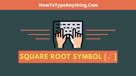 How to type Square Root Symbol [√] + Shortcut - How to Type Anything