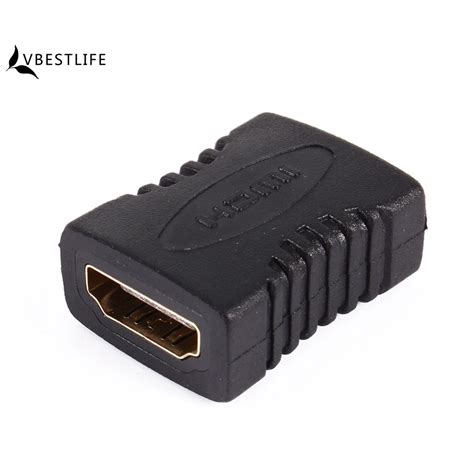 VBESTLIFE HDMI Female Extender Cable Adapter To HDMI Female Plug Hdmi ...