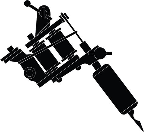 tattoo machine silhouette vector - Clip Art Library